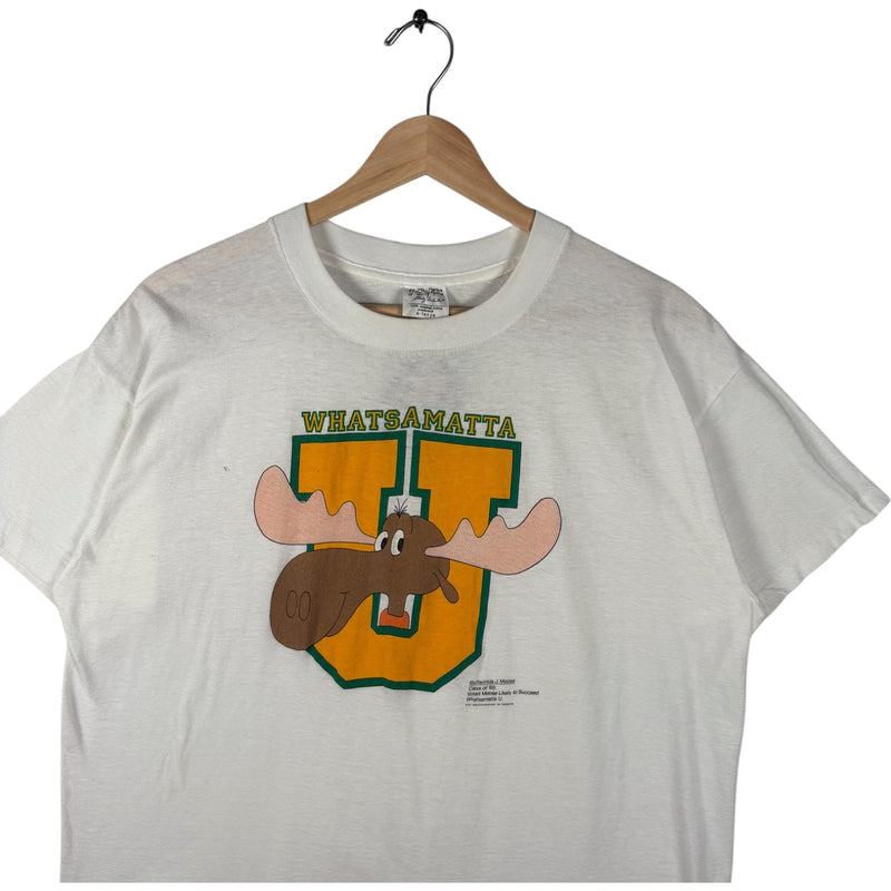 Vintage Bullwinkle J. Moose WhatsAMatta University Tee