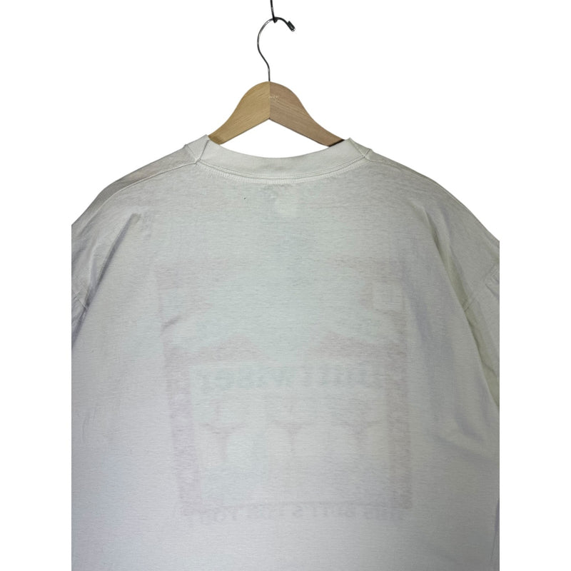 Vintage Buttwiser Parody Beer Label T-Shirt