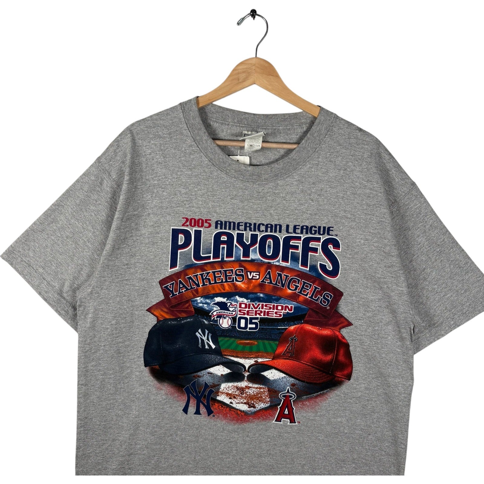 Vintage American League Playoffs Spellout MLB Tee