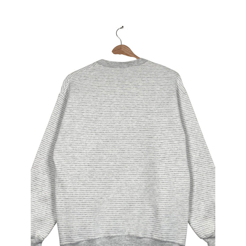Vintage Striped Flower Bouquet Crewneck