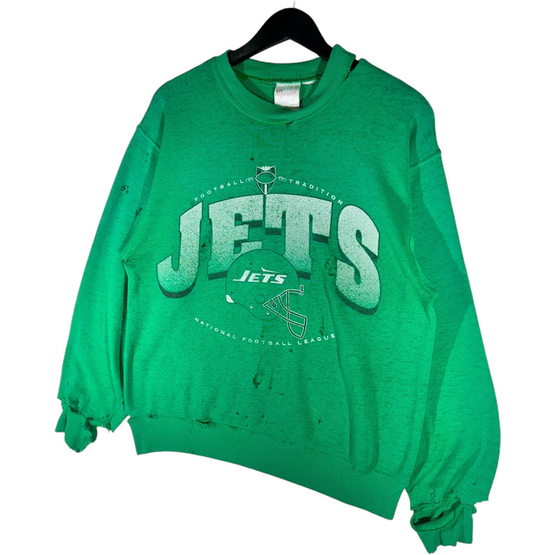 Vintage New York Jets NFL Spellout Crewneck 90s