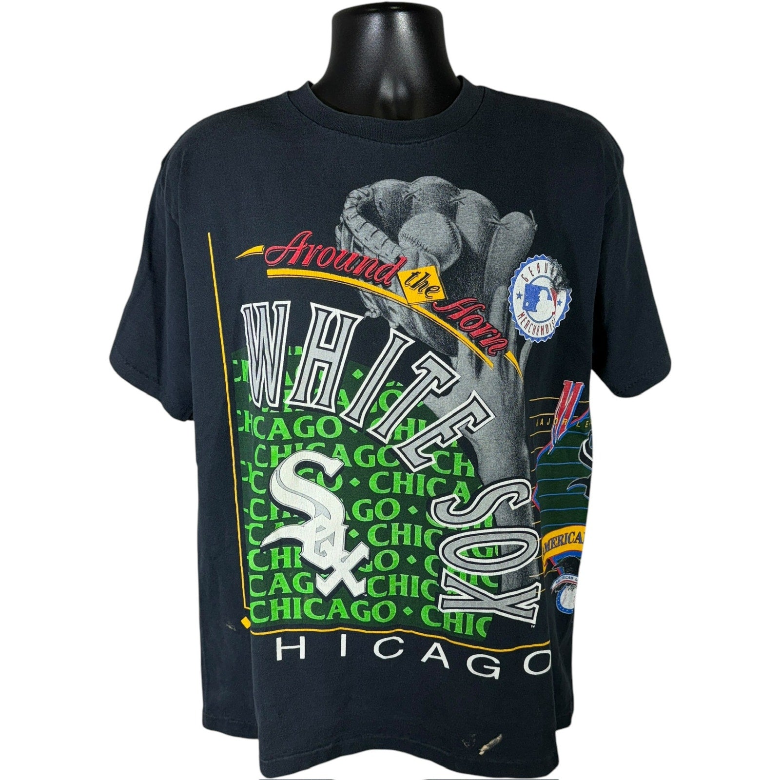 Vintage Chicago White Sox "Around The Horn" AOP MLB Tee