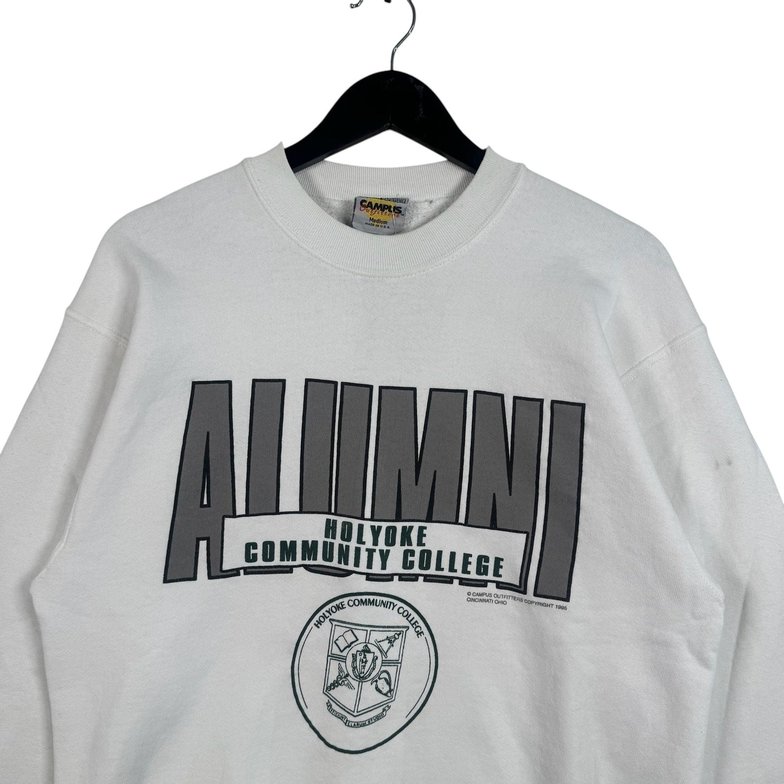 Vintage Holyoke Community College Alumni Spellout Crewneck