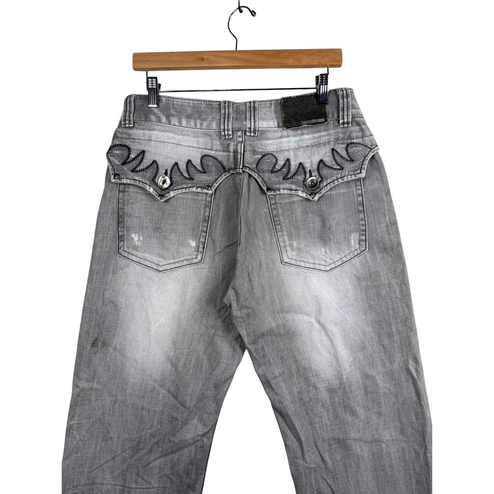 Vintage Straight Leg Denim Jeans 34
