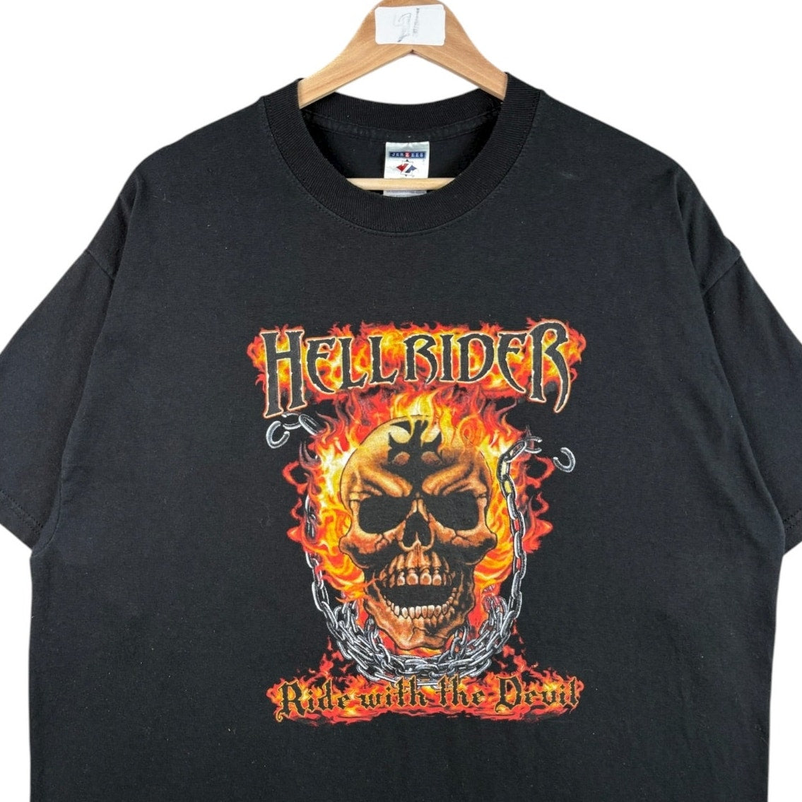 Vintage Hellrider Flaming Skull T-Shirt