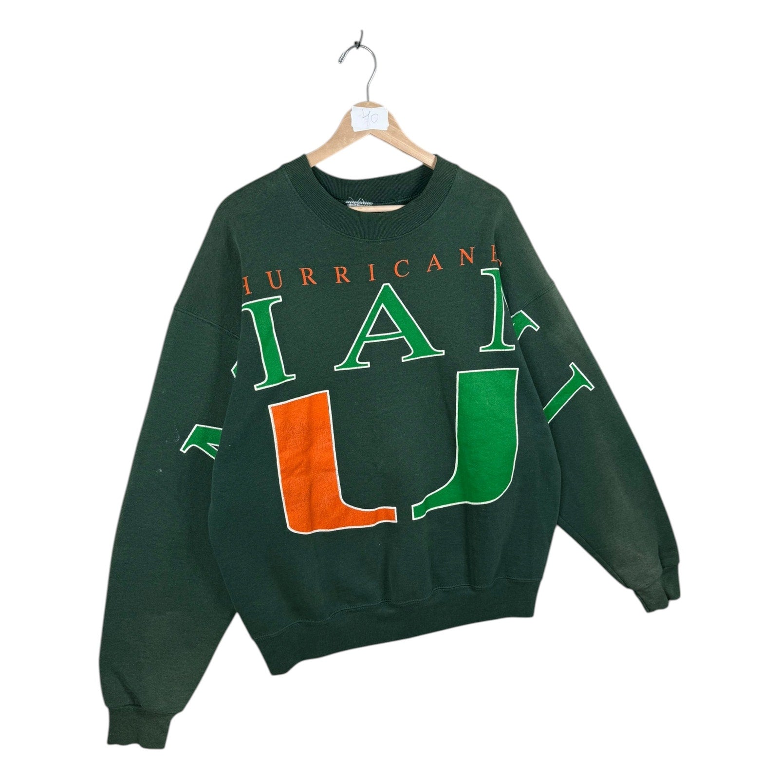 Vintage University of Miami Hurricanes NCAA Crewneck