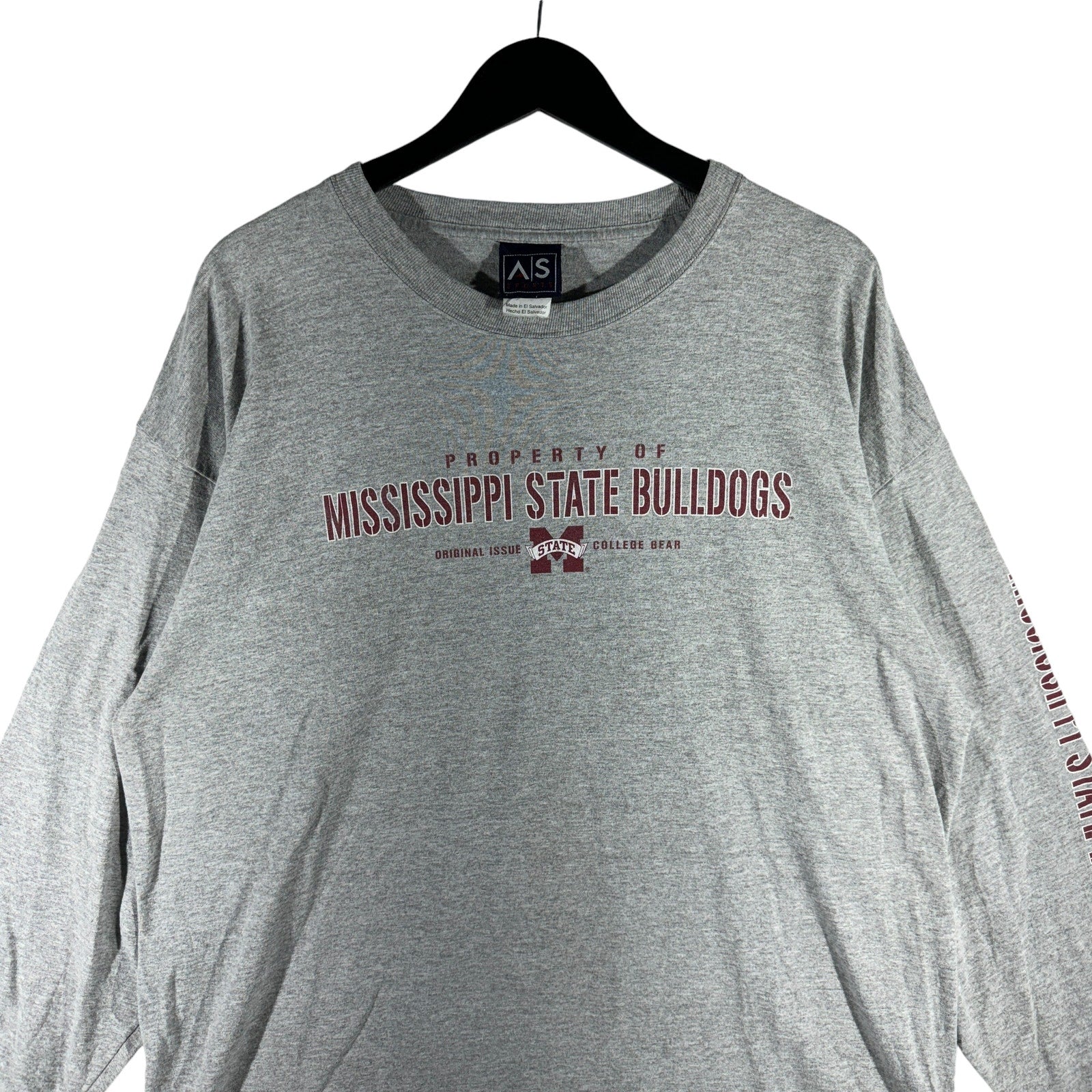 Vintage Mississippi State University Bulldogs Long Sleeve