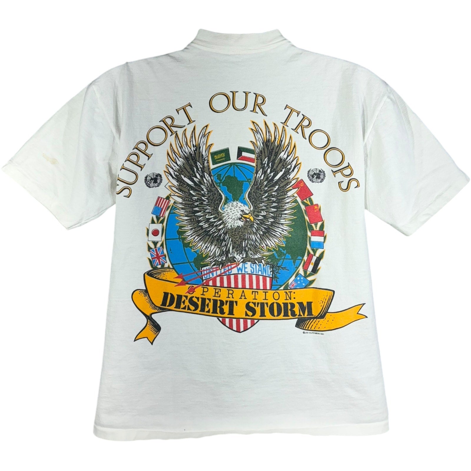 Vintage Operation Desert Storm USA Military Tee 90s