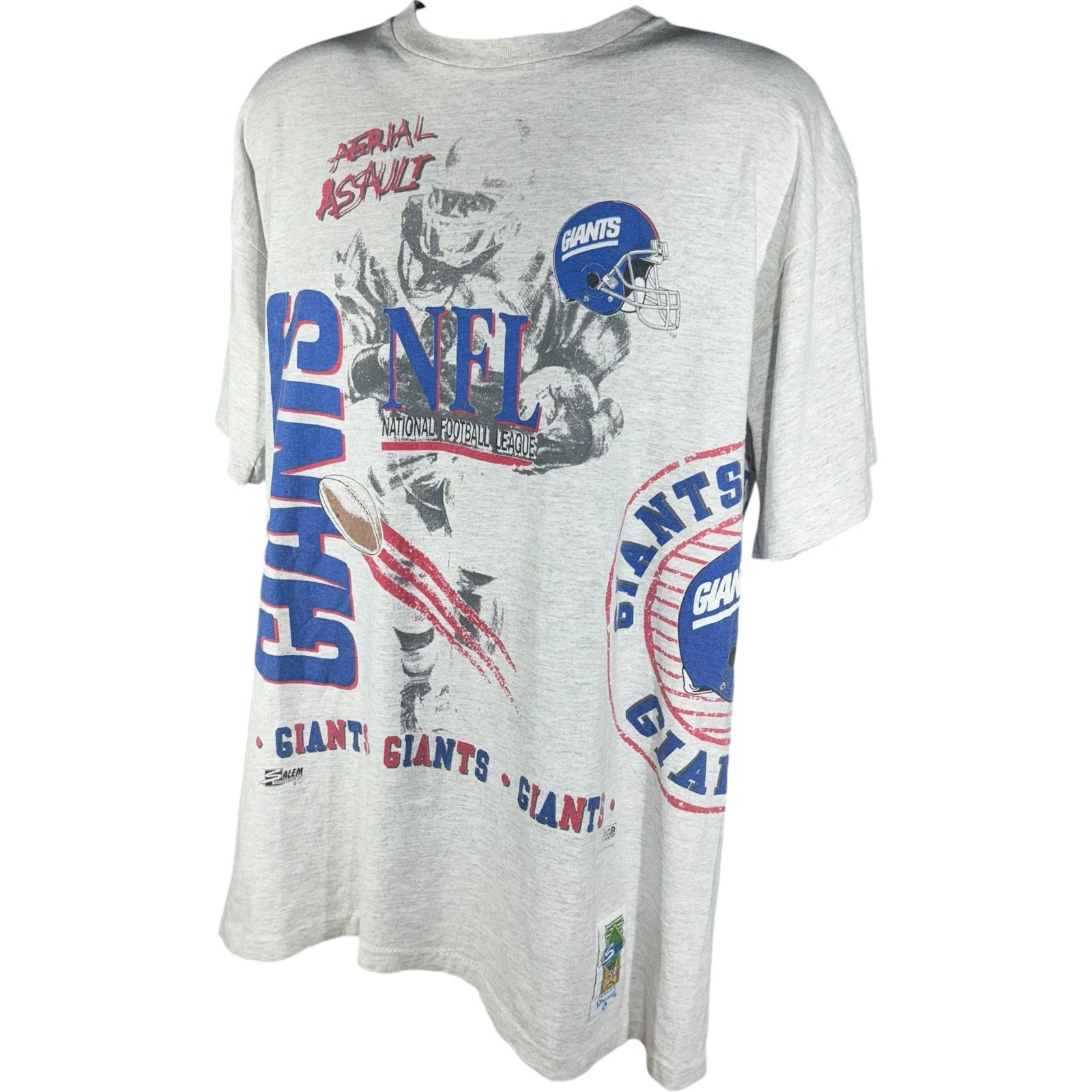 Vintage New York Giants AOP Logo Tee 90s