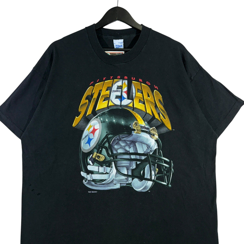 Vintage Pittsburgh Steelers Helmet NFL Tee