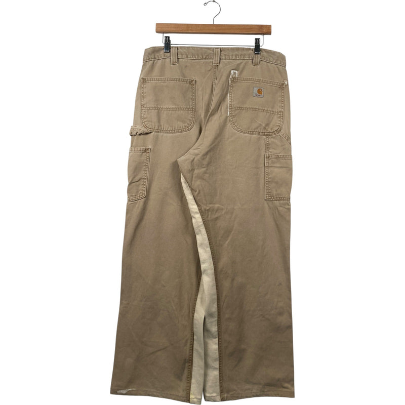 Vintage Carhartt Cut & Sew Double Knee Carpenter Pants 35x30