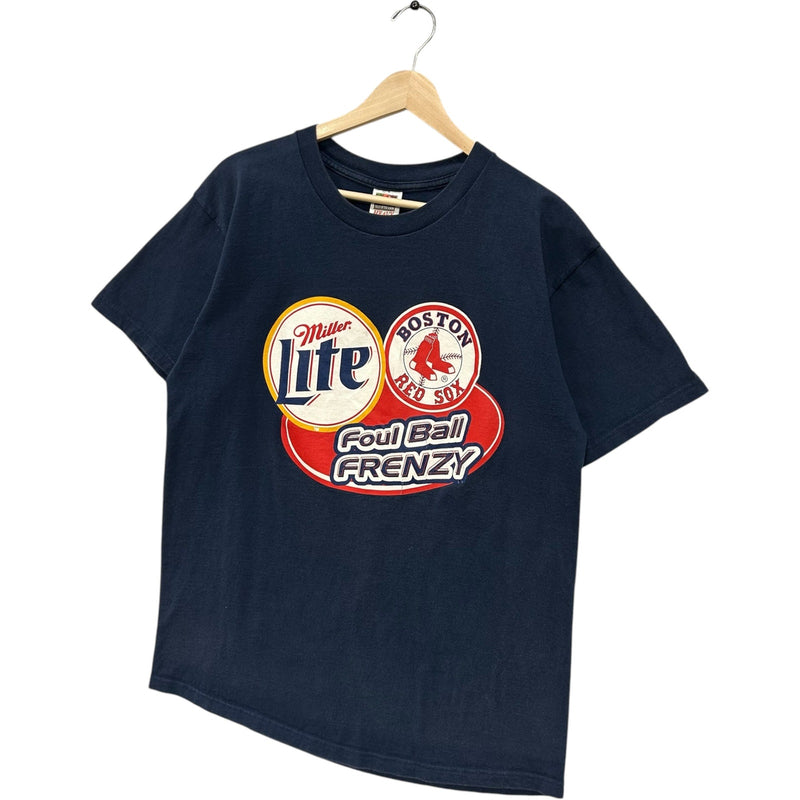 Vintage Boston Red Sox Miller Lite Foul Ball Frenzy Promo MLB Tee