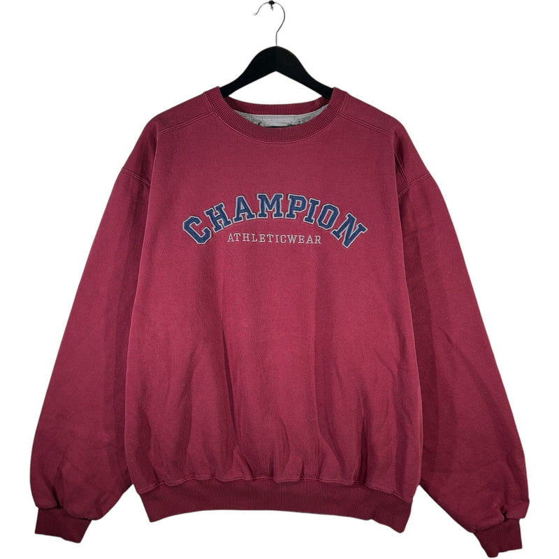 Vintage Champion Spellout Logo Crewneck