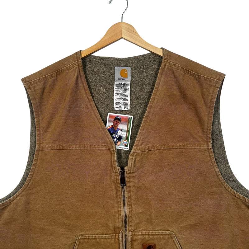 Vintage Carhartt Sherpa Linned Workwear Vest