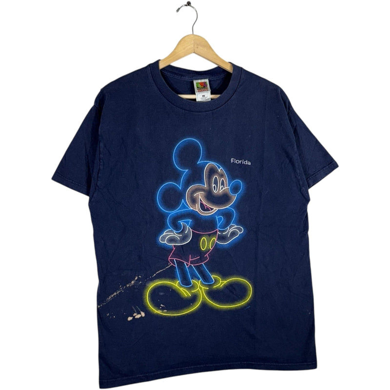 Vintage Disney Neon Light Mickey Mouse Tee