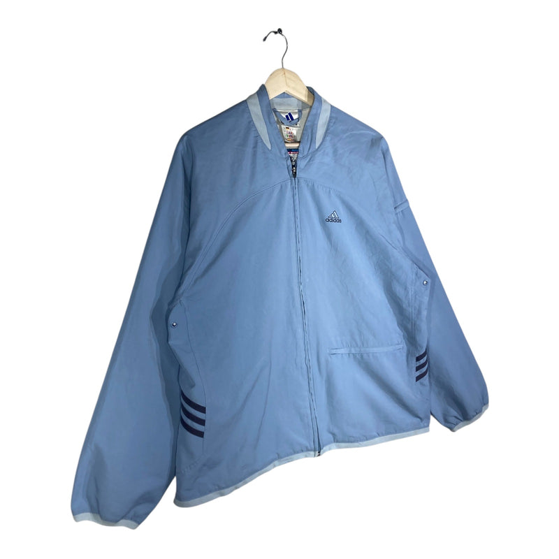 Vintage Adidas Full Zip Embroidered Logo Bomber Jacket