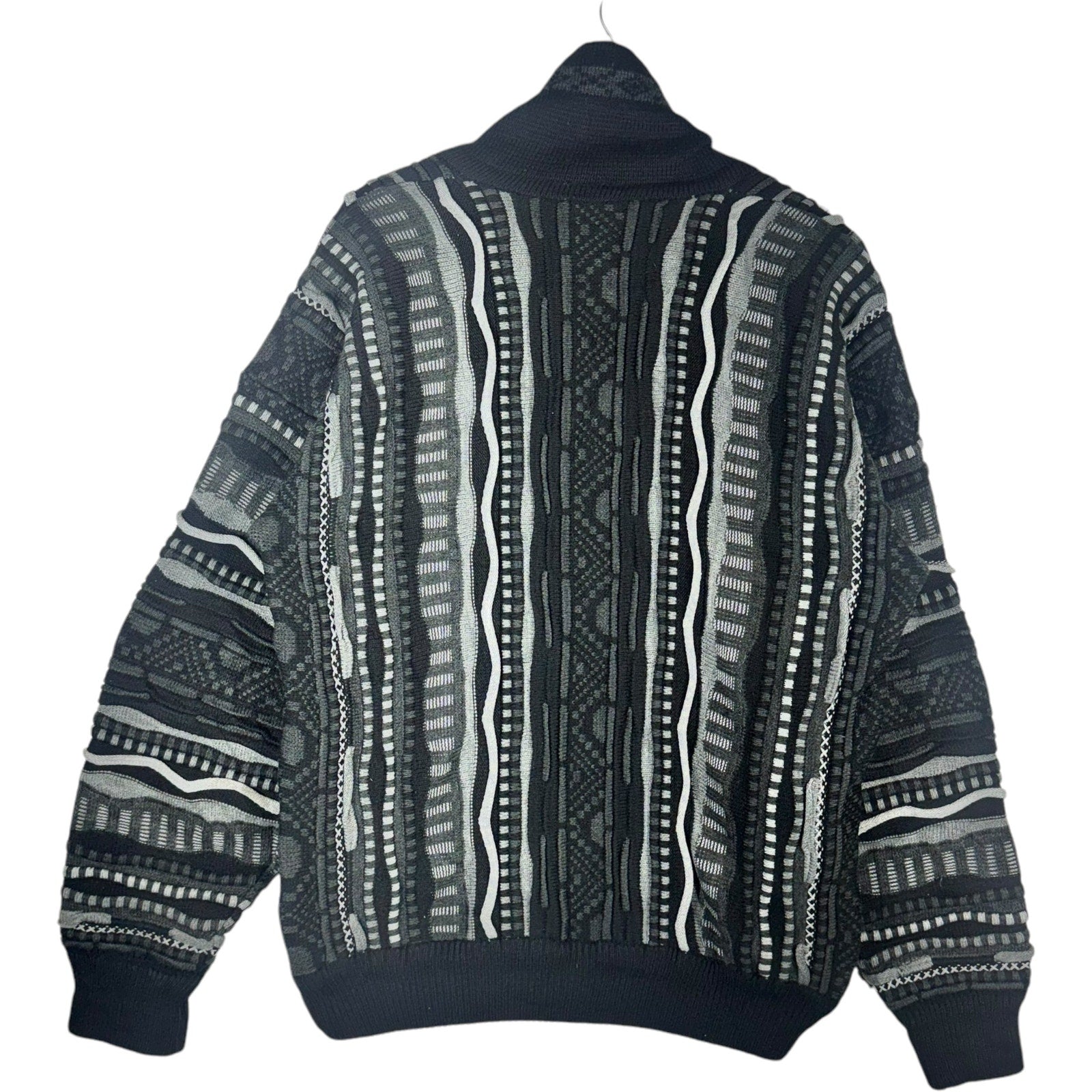 Vintage 3D Knit Cardigan Sweater