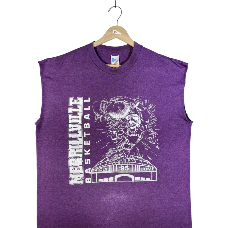 Vintage Merrillville Pirates RCA '95 Crewneck Muscle Sleeve Tank Top