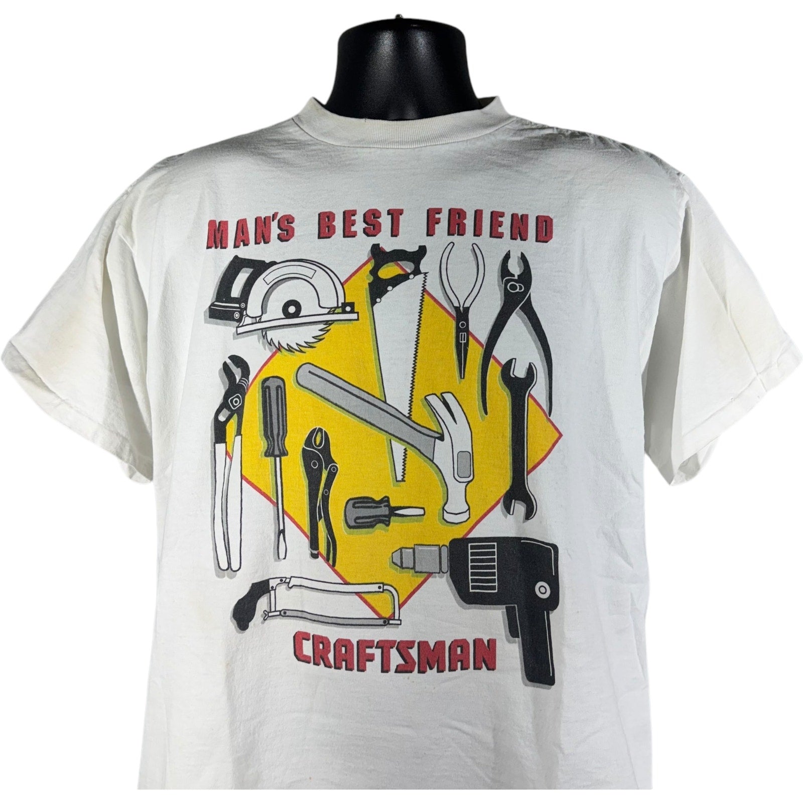 Vintage Craftsmen "Man's Best Friend" Tools Tee 90s