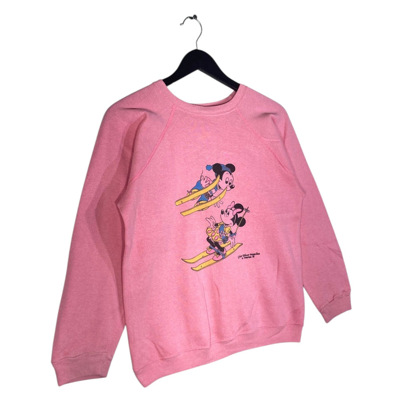 Vintage Disney Mickey & Minnie Mouse Skiing Crewneck