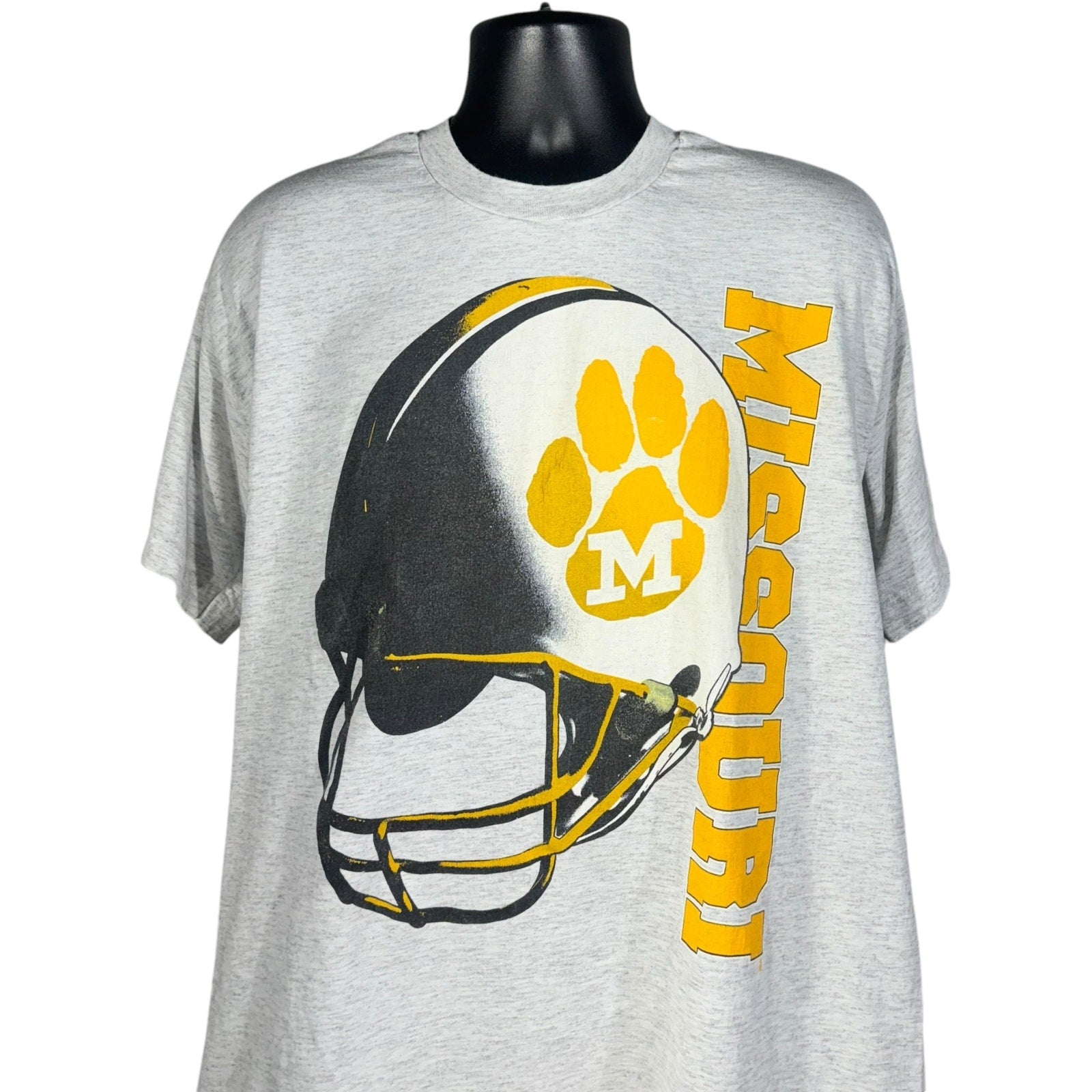 Vintage University Of Missouri Tigers Football Helmet Tee