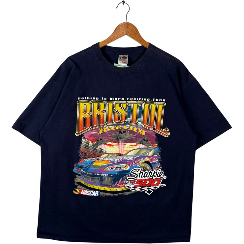 Vintage Bristol Sharpie 500 Racing Double Sided NASCAR Tee