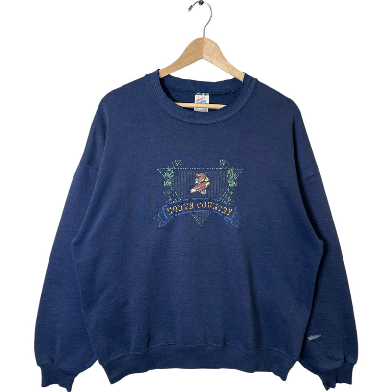 Vintage North Country Embroidered Nature Crewneck 90s