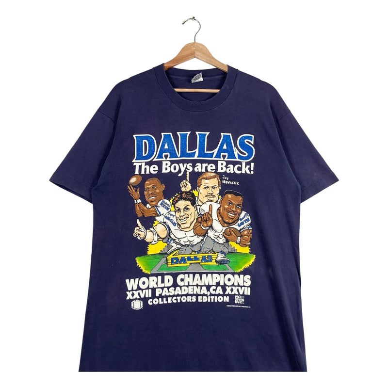 Vintage Dallas Cowboys Super Bowl XXVII The Boys Are Back NFL T-Shirt