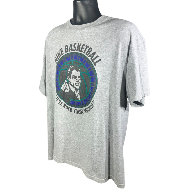 Vintage Nike Basketball "Rock Your World" Double Sided Tee