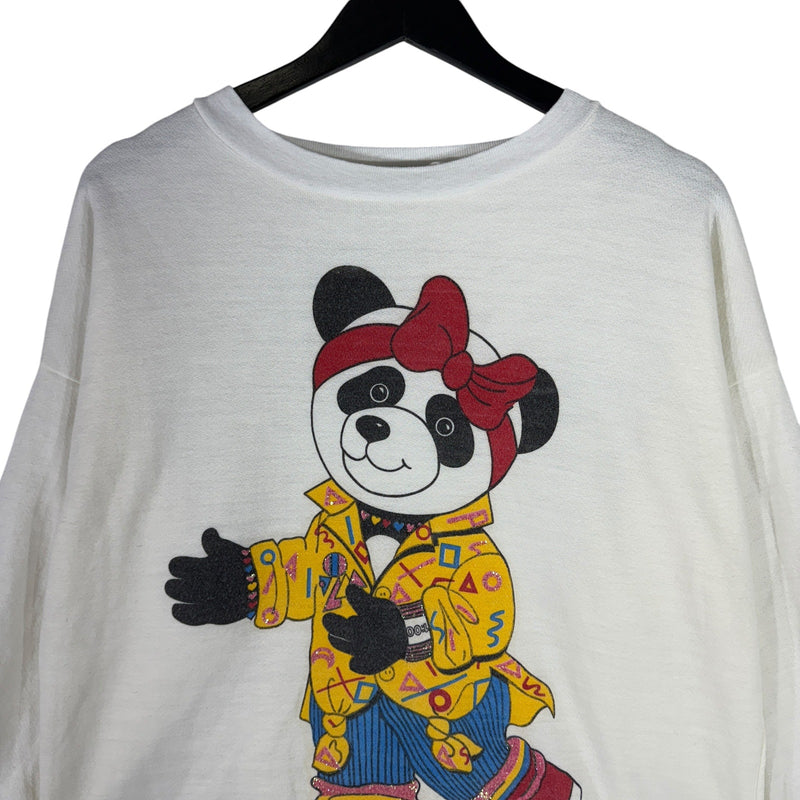 Women's Vintage Stylish Panda Crewneck