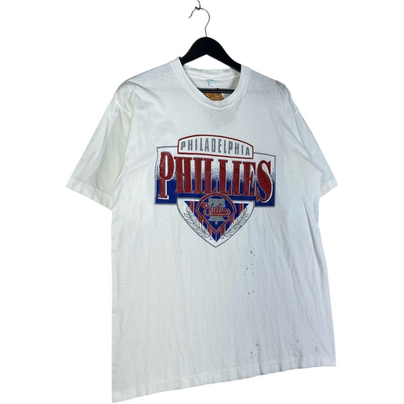 Vintage Philadelphia Phillies Chest Spellout MLB T-Shirt