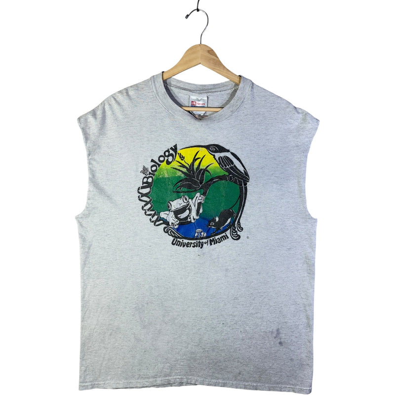 Vintage Hanes University Of Miami Biology Tank Top