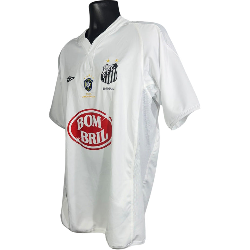 Vintage Umbro Santos FC Brazil #10 Soccer Jersey