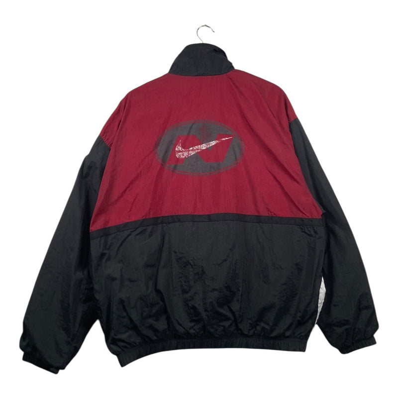 Vintage Nike Swoosh Logo Colorblock Full Zip Windbreaker