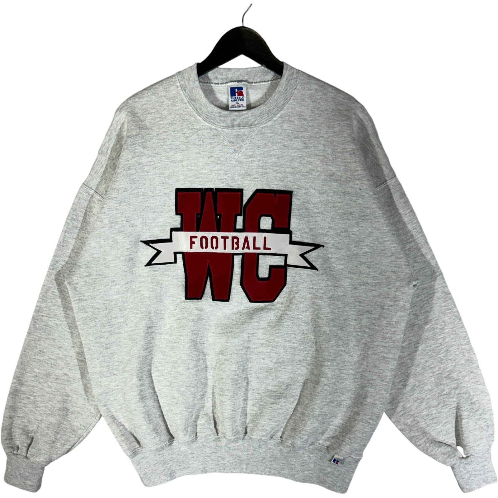 Vintage Russell WC Football Spellout Crewneck