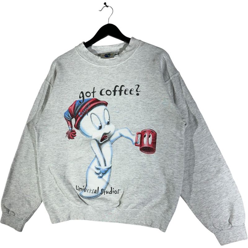 Vintage "Got Coffee?" Casper The Friendly Ghost Crewneck