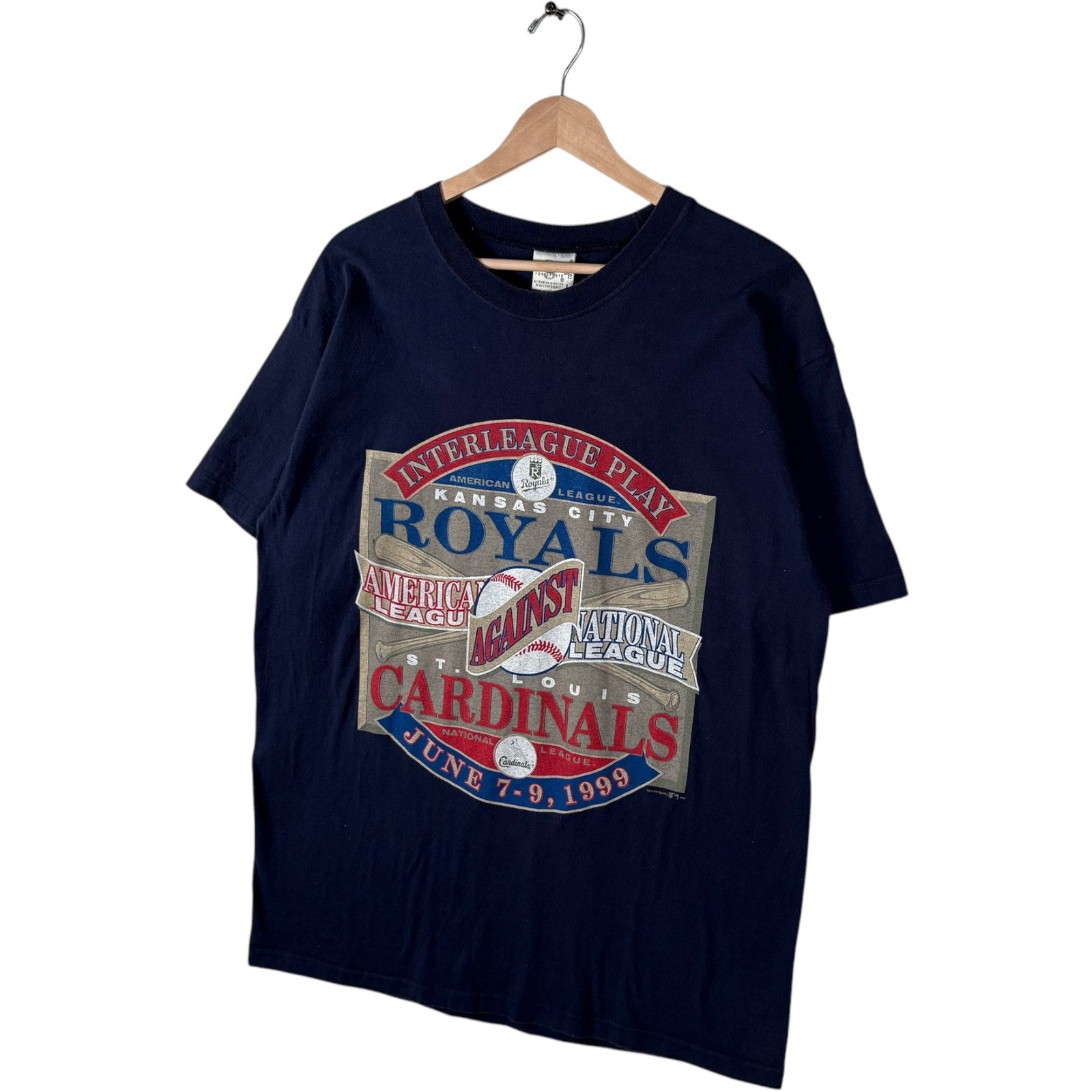 Vintage KC Royals VS St. Louis Cardinals MLB Tee 1999