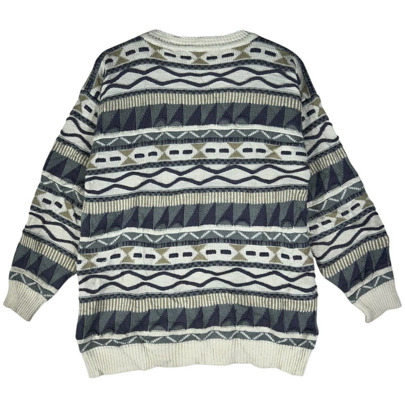 Vintage 3D Knit Textured Sweater