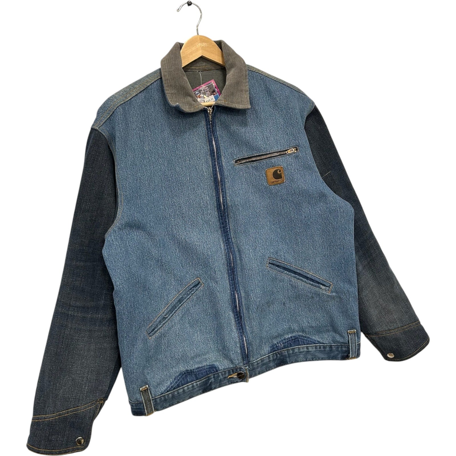 Cut & Sew Carhartt Full Zip Denim Workwear Jacket