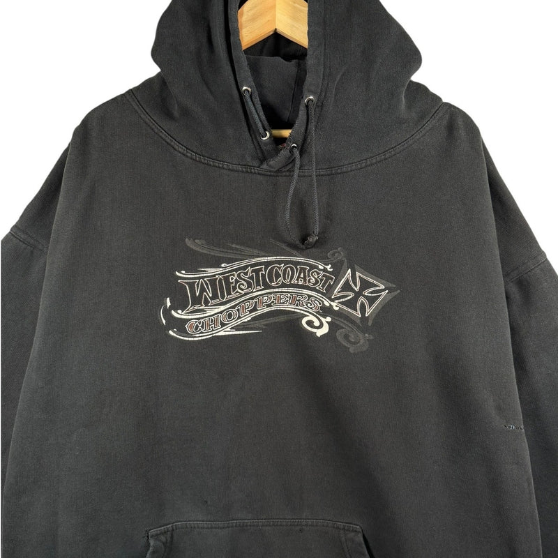 Vintage West Coast Choppers Biker Graphic Pullover Hoodie