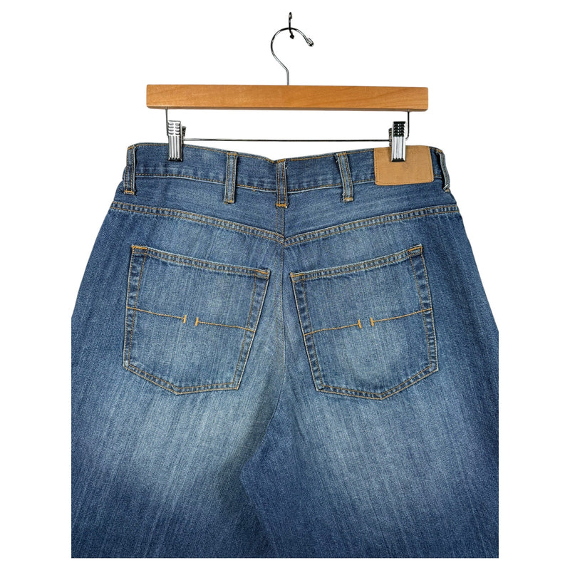 Vintage Straight Leg Bermuda Jean Denim Shorts 35