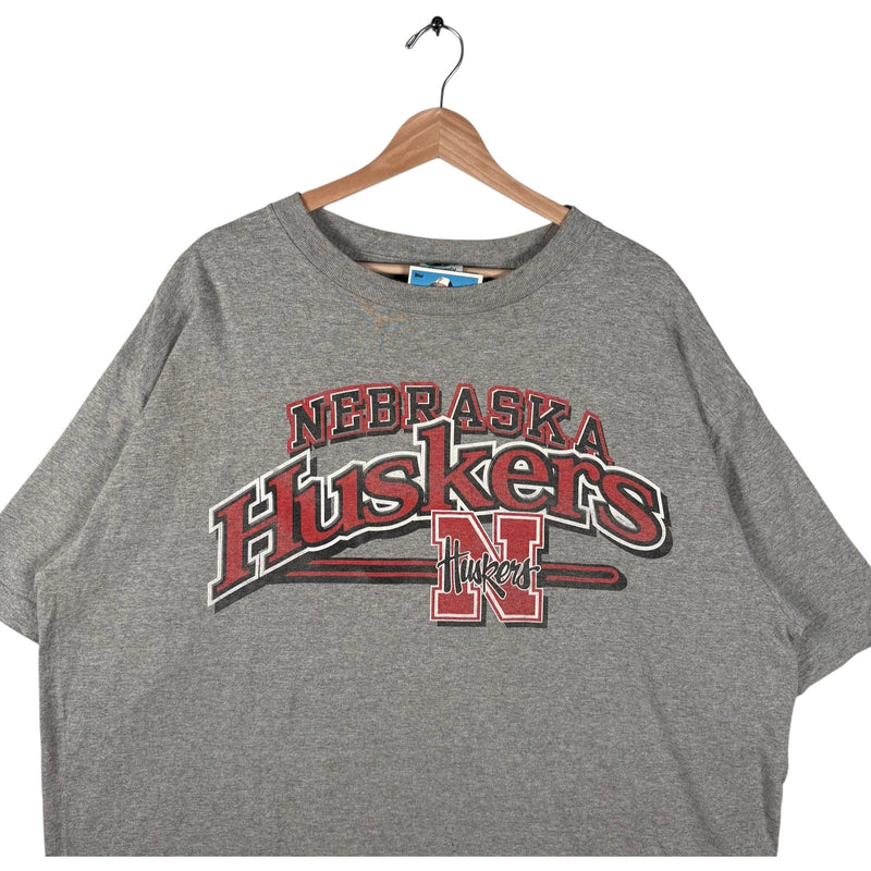 Vintage University Of Nebraska Huskers Spellout Tee 90s