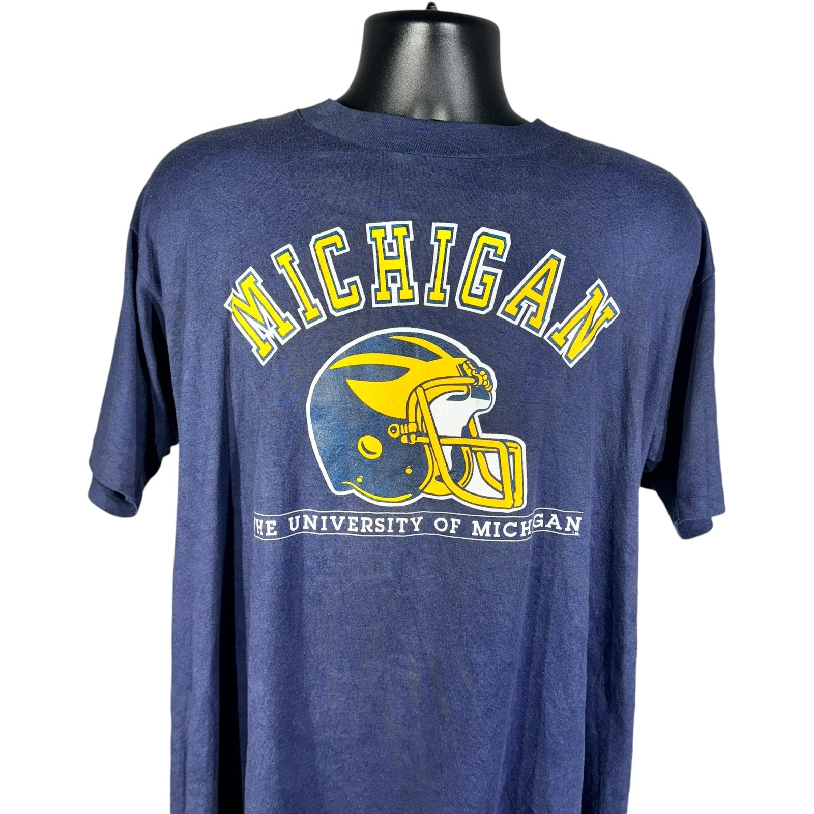 Vintage University Of Michigan Football Tee 90's