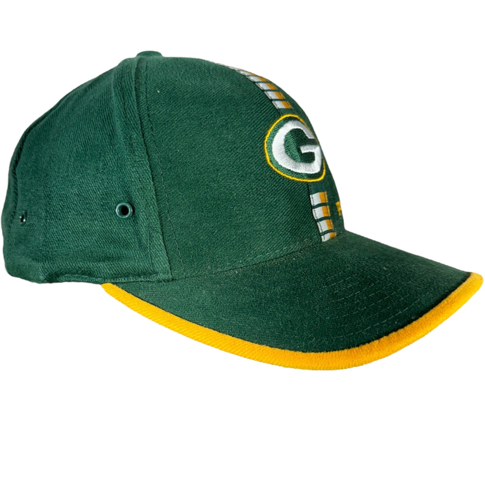 Vintage Logo Athletic Green Bay Packers Strapback Hat