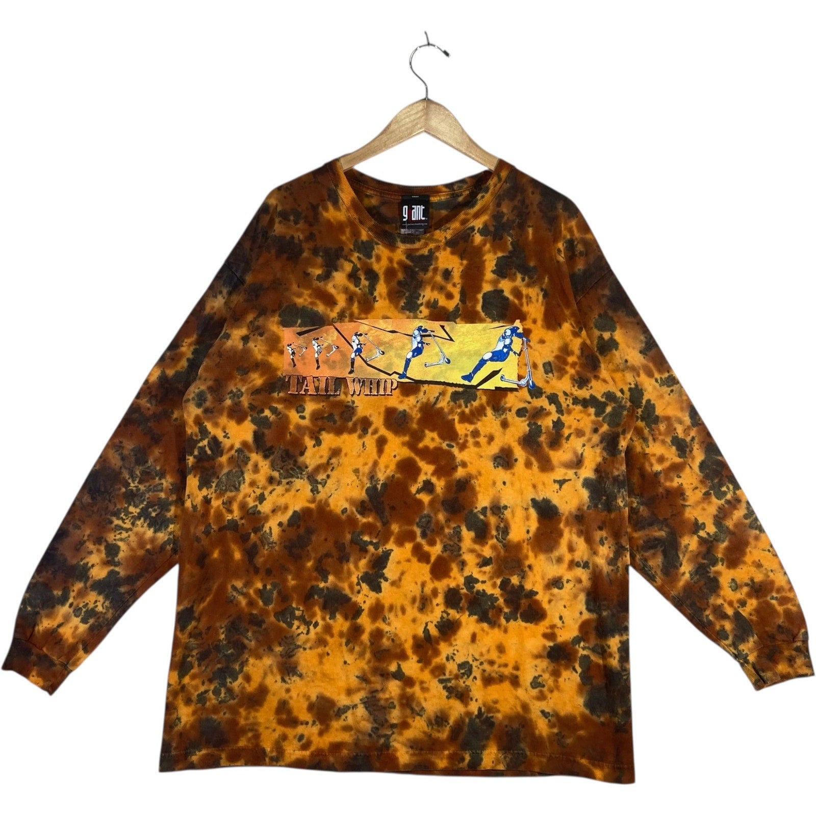 Vintage Tail Whip Scooter Tie Dye Long Sleeve