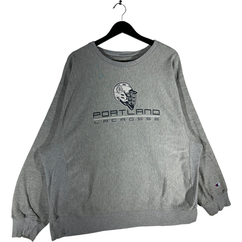 Vintage Champion Premium Reverse Weave Portland Lacrosse Crewneck