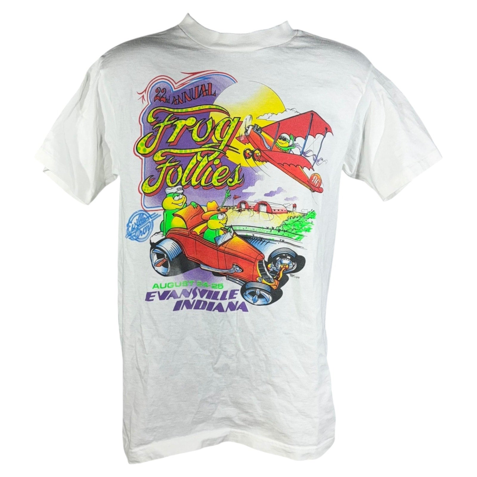 Vintage 22nd Annual Frog Follies Drag Racing Tee 90s