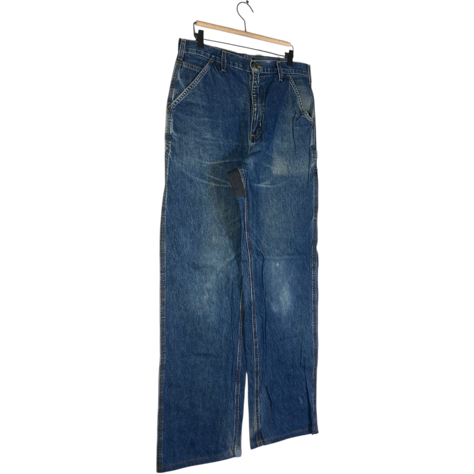 Vintage Carhartt Utility Workwear Carpenter Denim Pants 34x36
