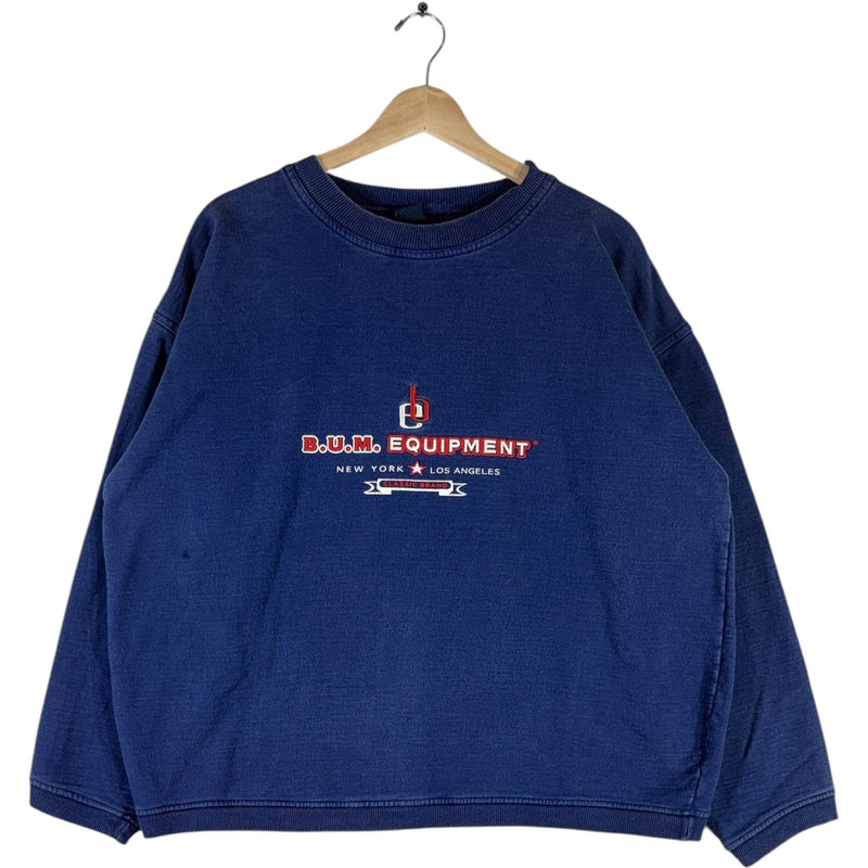 Vintage B.U.M. Equipment New York L.A Logo Crewneck