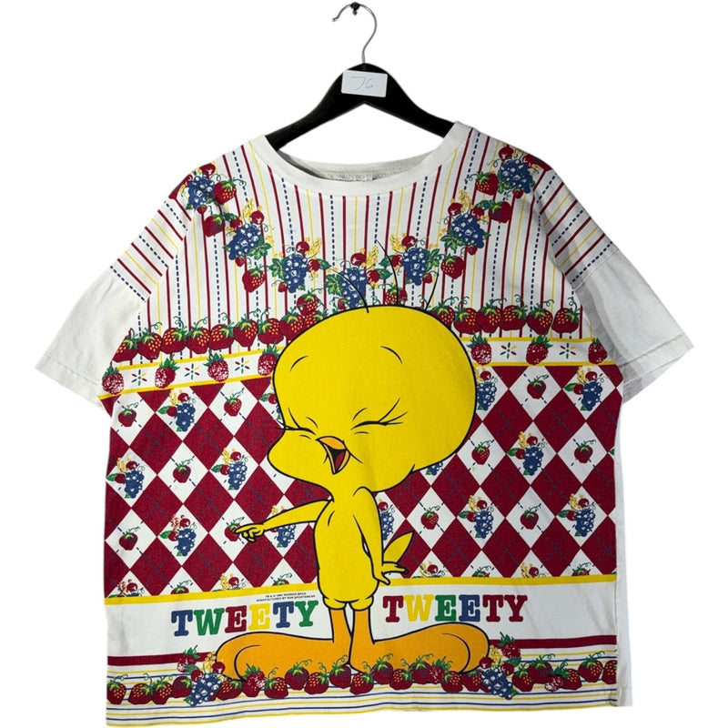 Vintage Looney Tunes Tweety Bird All Over Print T-Shirt